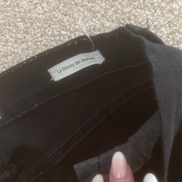 Frame Denim De Jeanne Black Pant - Picture 3 of 7